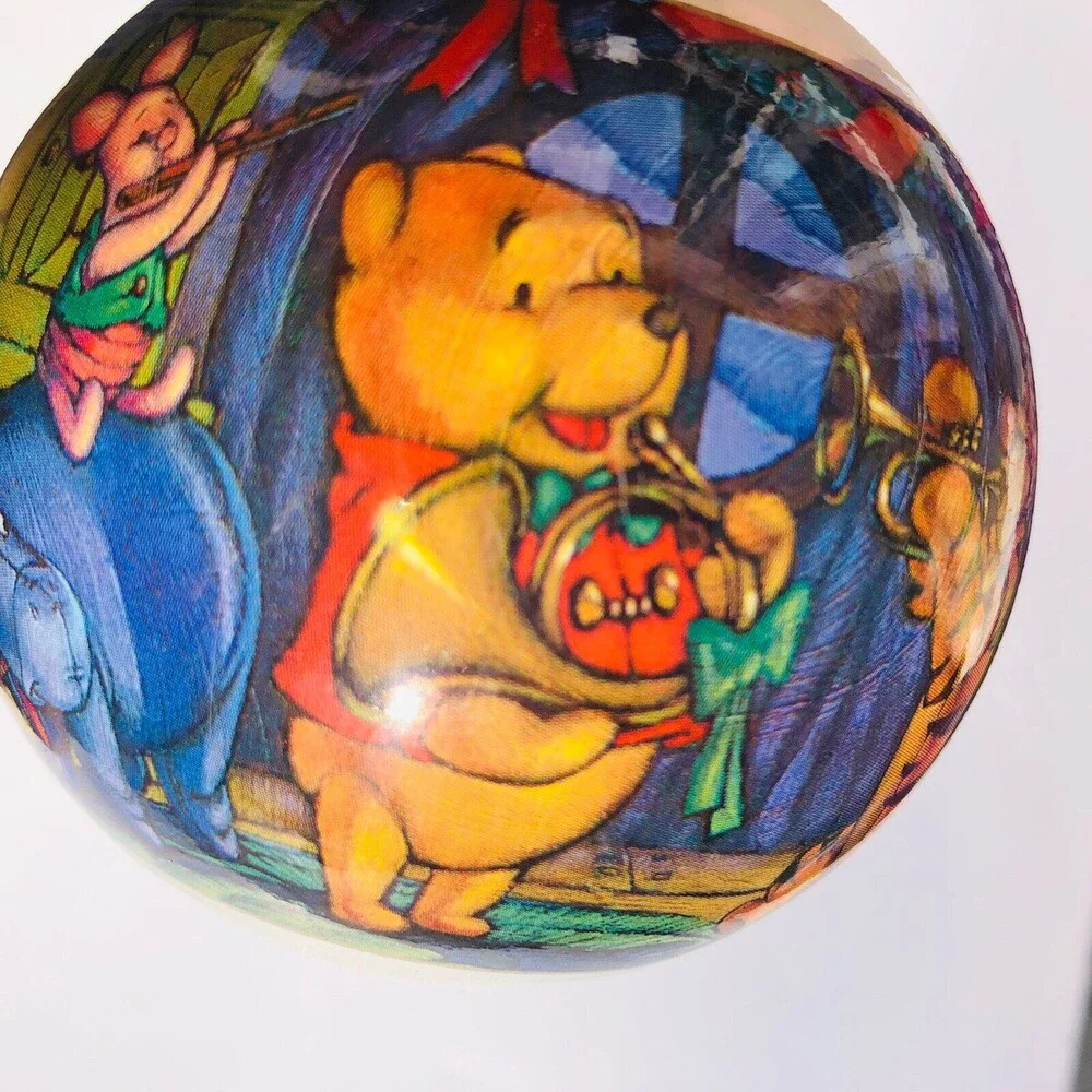 The Disney Store A Decade of Dreams Christmas Ornament Glass 3 Balls Vintage